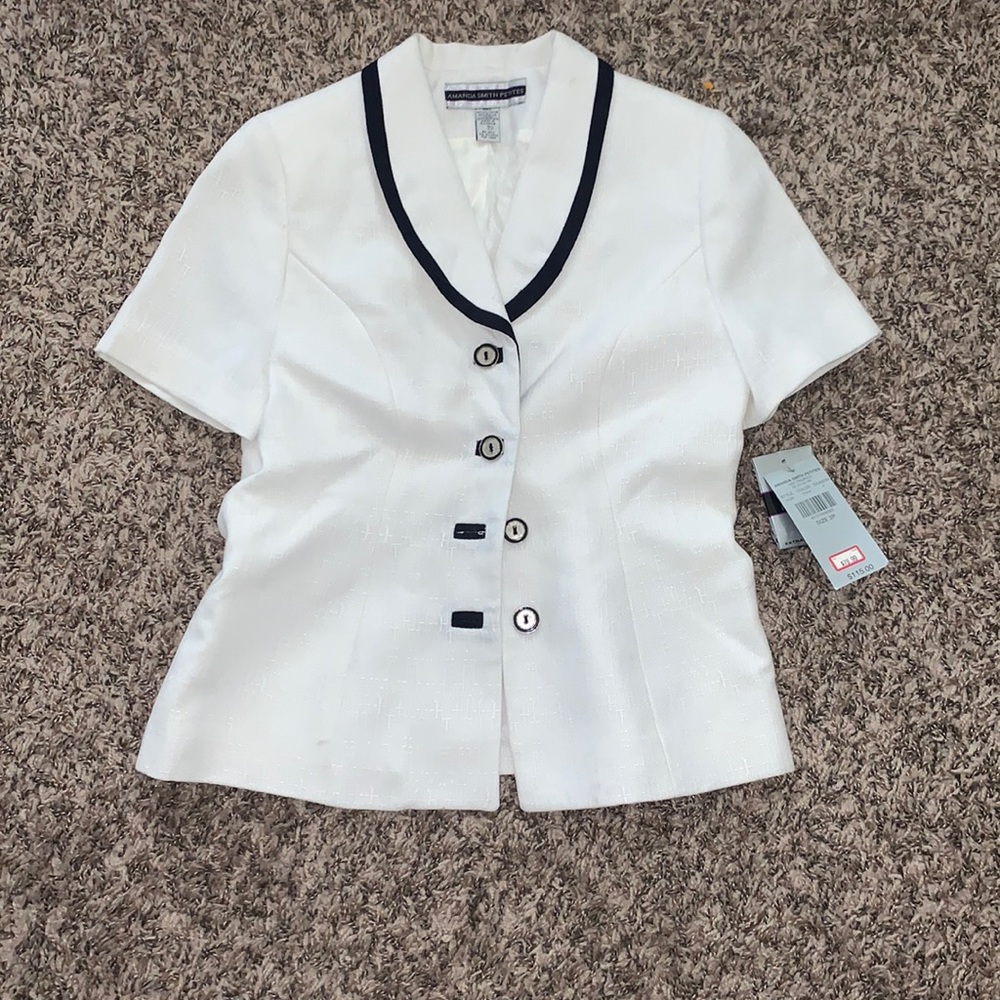 AMANDA SMITH PETITES 2P short sleeves top
